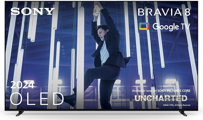 Sony BRAVIA 8 OLED 65 Pouces 4K HDR Google Smart TV |Fonctions Gaming PlayStation 5, IMAX Enhanced, Dolby Vision Atmos, Chromecast, Apple AirPlay, 120Hz 65XR80