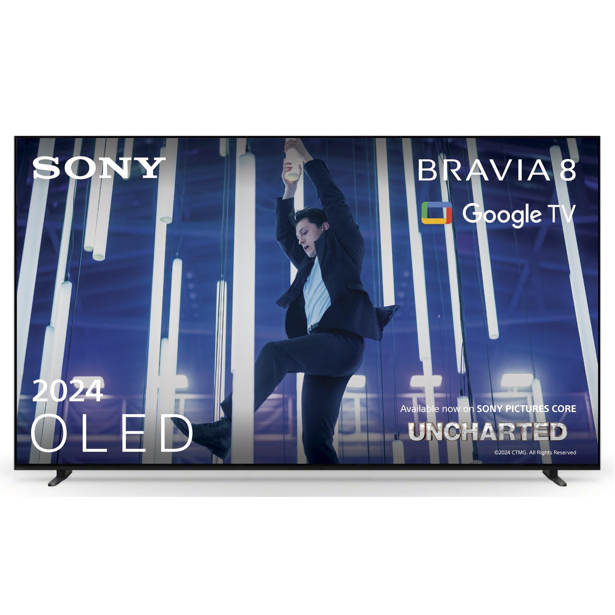 Sony BRAVIA 8 OLED 77 Zoll 4K HDR Google Smart TV (2024) | Gaming Features für IMAX Enhanced, Dolby Vision Atmos, Chromecast, Apple AirPlay, 120Hz 77XR80