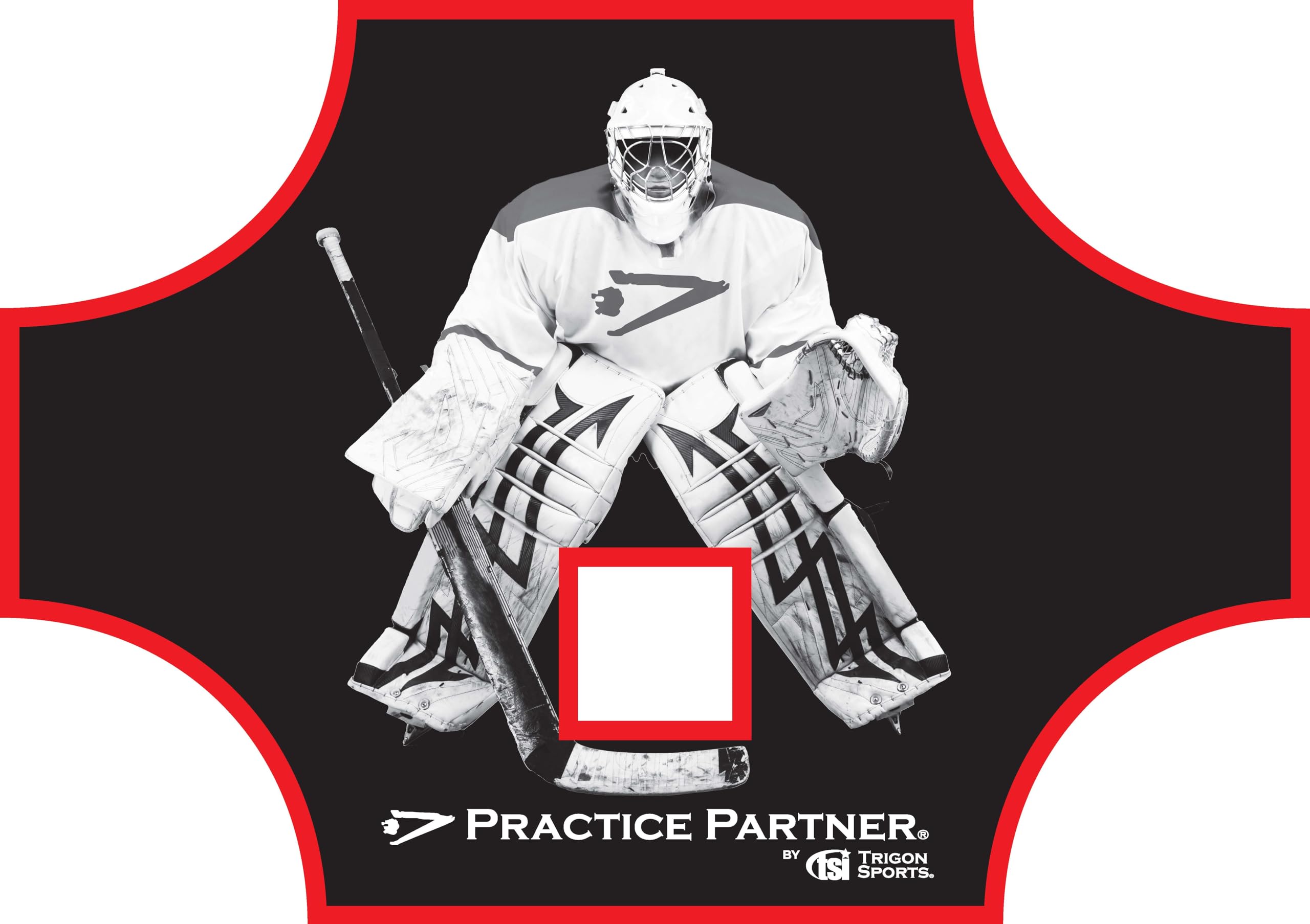 Practice Partner Hockey Goal Target, Goalie Shooting Target, Sports Gear & Training Equipment, Outdoor & Indoor Ice Hockey Goal Practice