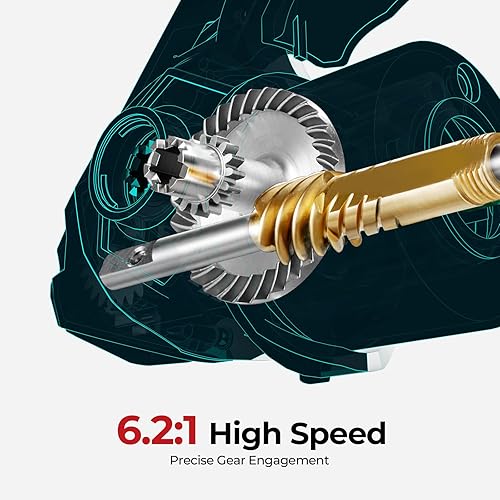 Miniatura 3 de Piscifun Carretes Giratorios Viper X, Fibra de Carbono 33 Libras de Arrastre Máximo, 10+1 BB Blindados, Carrete de Pesca Giratorio de Agua Salada y