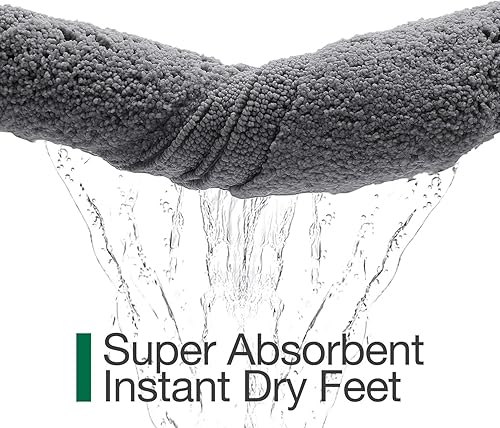 Miniatura 7 de LUMI Alfombras de baño ultrasuaves antideslizantes con parte trasera de goma, absorbente y lavable, de secado rápido, alfombra de felpa de