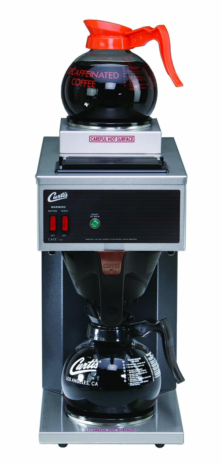 Wilbur Curtis Commercial Pourover Coffee Brewer 64 Oz Coffee Brewer 2 Station 1 Lower 1 Upper Warmer -