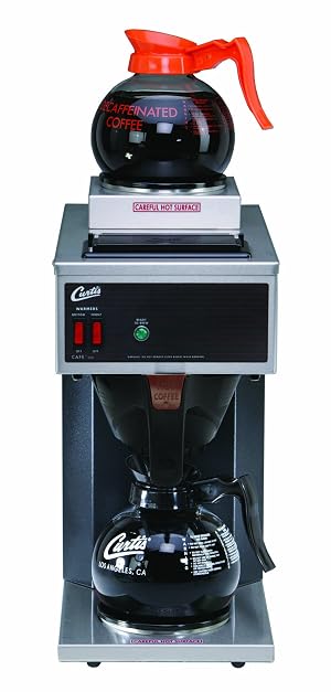 Wilbur Curtis Commercial Pourover Coffee Brewer 64 Oz Coffee Brewer 2 Station 1 Lower 1 Upper Warmer -