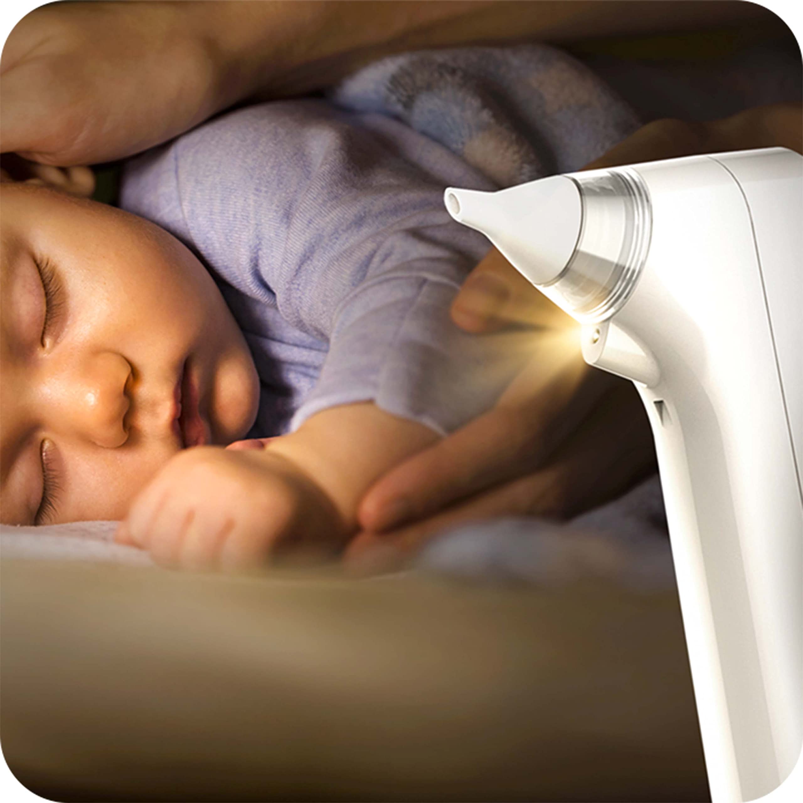 Simpletek - Aspiratore Nasale Ricaricabile per Bambini Impermeabile | 3 Modalità di Aspirazione e Luce LED Waterproof