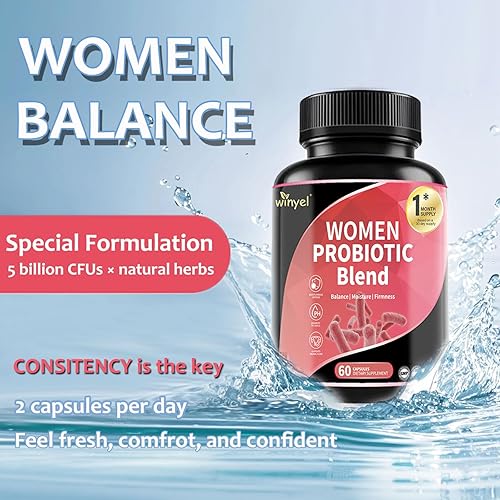 Miniatura 2 de Probióticos para mujeres Balance de pH para mujeres Bienestar femenino Apoya la salud digestiva e inmune Mezcla de múltiples cepas de 50 mil
