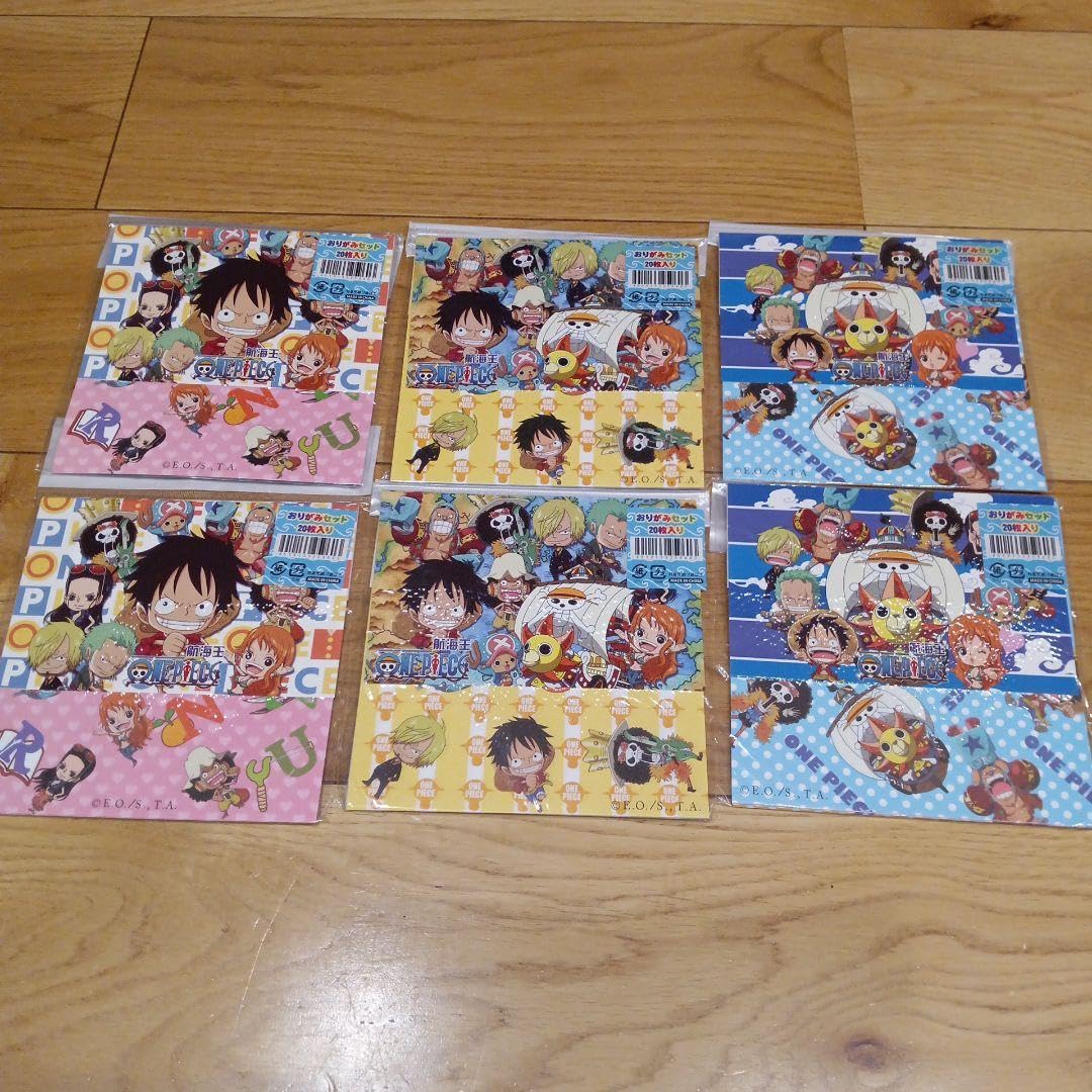 Amazon.co.jp: ワンピース 折り紙 20枚入り 6冊セット : 文房具