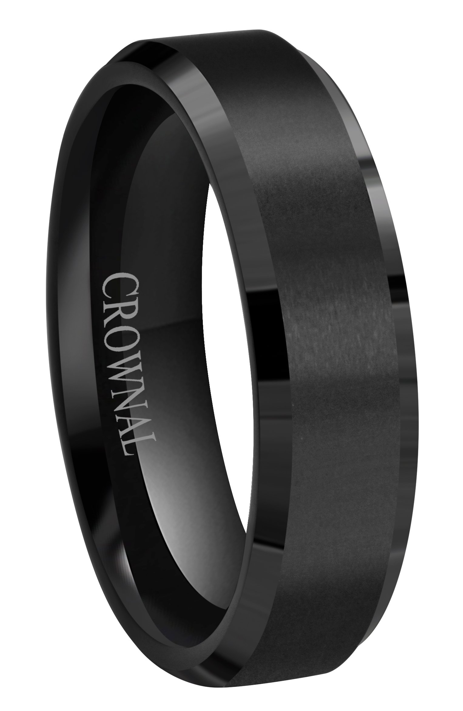 6mm 8mm 10mm Black Tungsten Wedding Band Ring Men Women Matte Finish Beveled Edges Comfort Fit Size 5 To 17-image-43