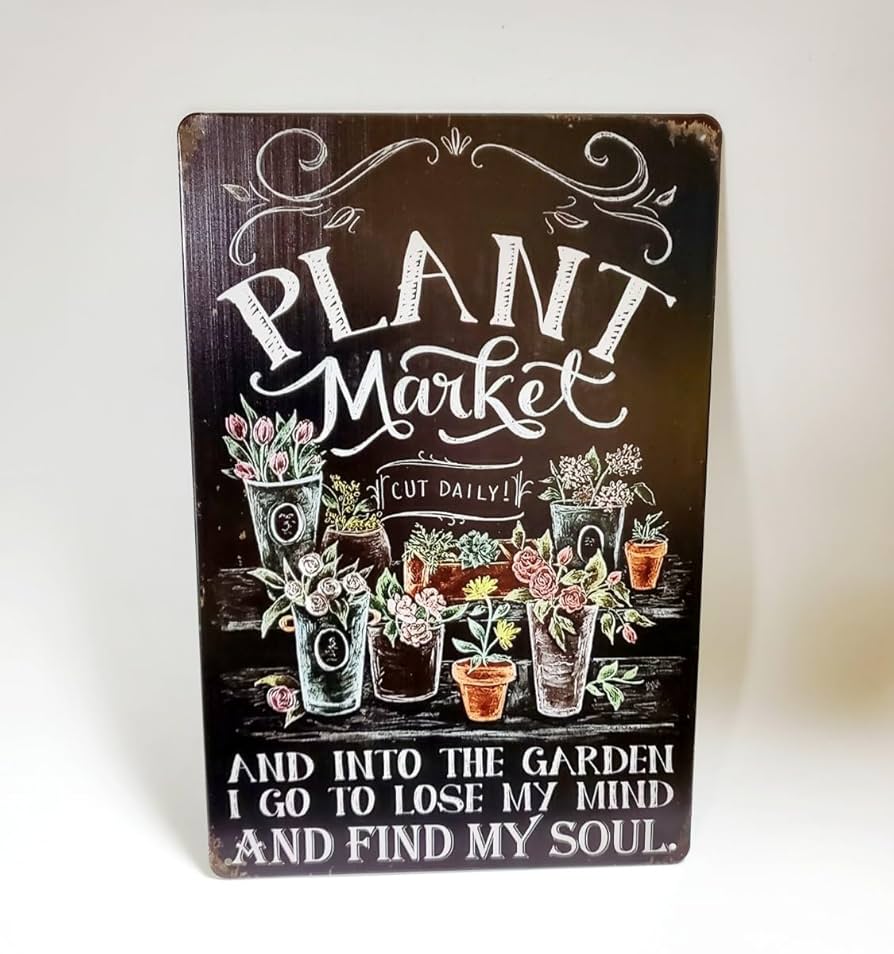 Amazon.co.jp: ブリキ看板 HANAKO レトロ 花の看板 FR52