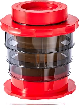 Cafflano Cafflano Coffee Maker French Press with Storage Case Portable Fine Powder-Resistant Filter Red  10.8 12cm Compact P100-RD Gift Present