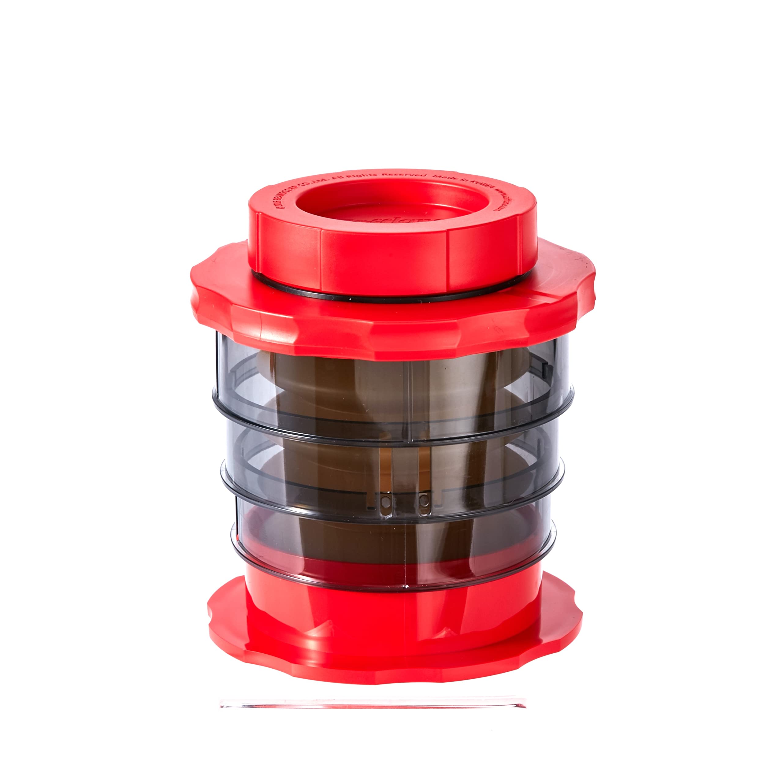 Cafflano Kompact, Simple Pressing Hot & Cold Coffee Brewer, Red