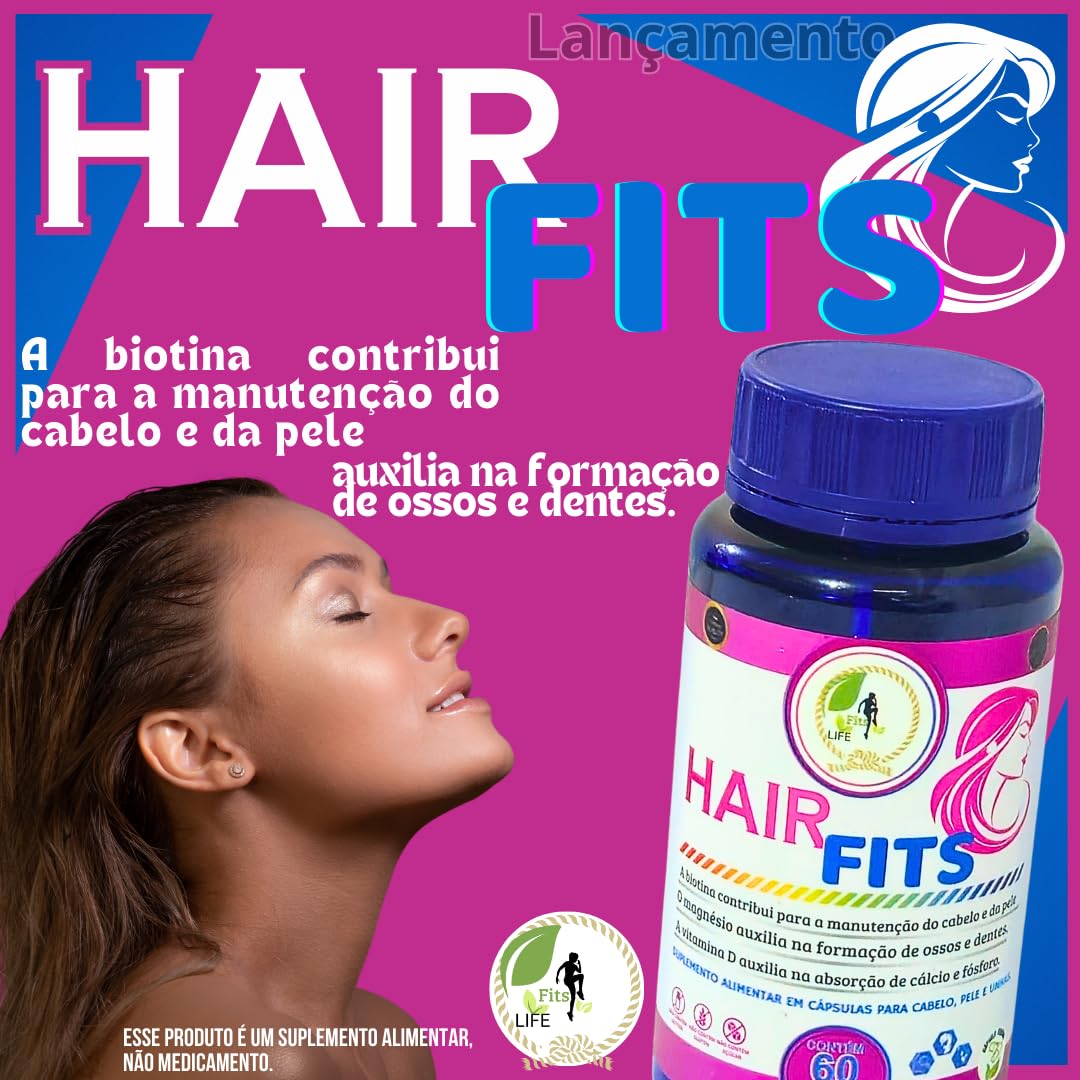 KIT C/4 Un. Suplemento Hair Fits Cabelo Unha e Pele 60 Cápsulas – Fits Life em promoção! Veja a oferta e mais achadinhos de Vitaminas & Suplementos 5 Hoje é o melhor dia para comprar KIT C/4 Un. Suplemento Hair Fits Cabelo Unha e Pele 60 Cápsulas – Fits Life com aquele preço maroto! Promoção! Aproveite a oferta! 5