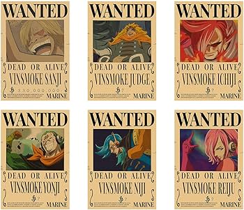Amazon.co.jp: ワンピース ポスター 手配書 セット 麦わら海賊団 四皇