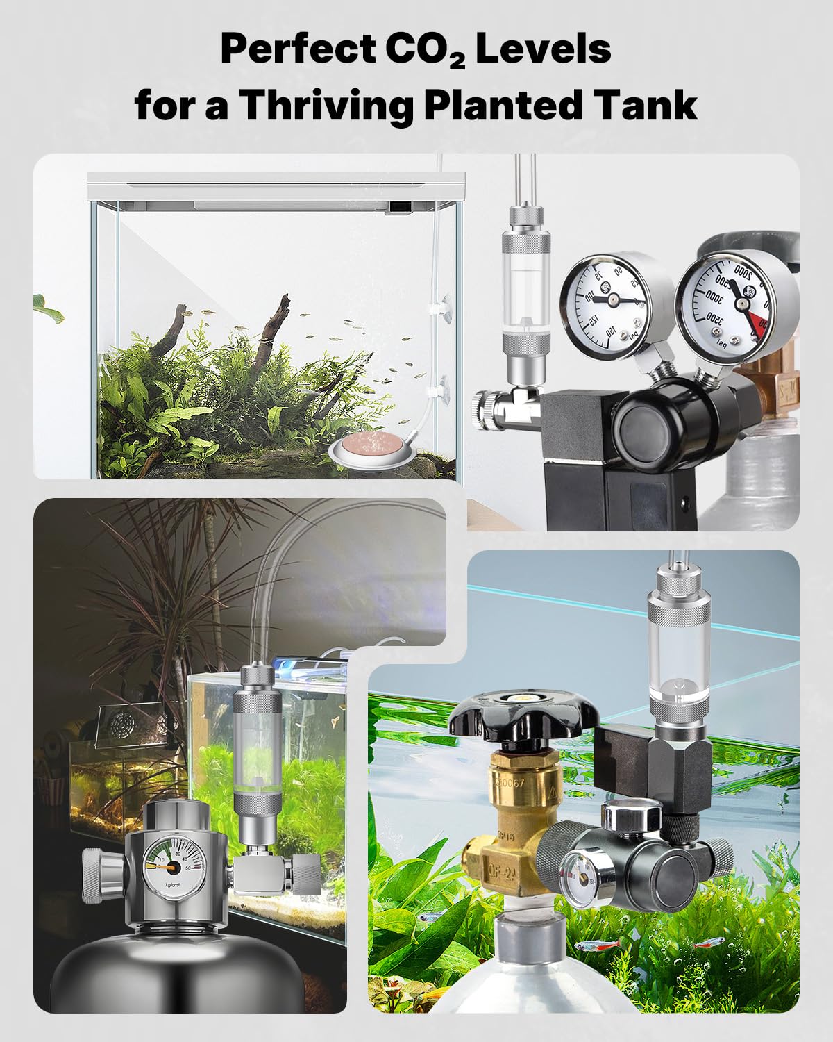 Pawfly Aquarium CO2 Bubble Counter with Built-in Check Valve, Single-Headed Carbon Dioxide Bubble Counter for CO2 Generator Regulator, Non-Return CO2 Bubble Meter for Planted Tanks - image 7
