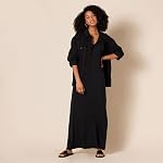 Amazon Essentials Womens Jersey V-Neck Tank Maxi Length Dress