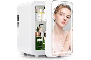 Dimmable LED Portable Mini Cosmetic Refrigerator (4L/6 Cans)