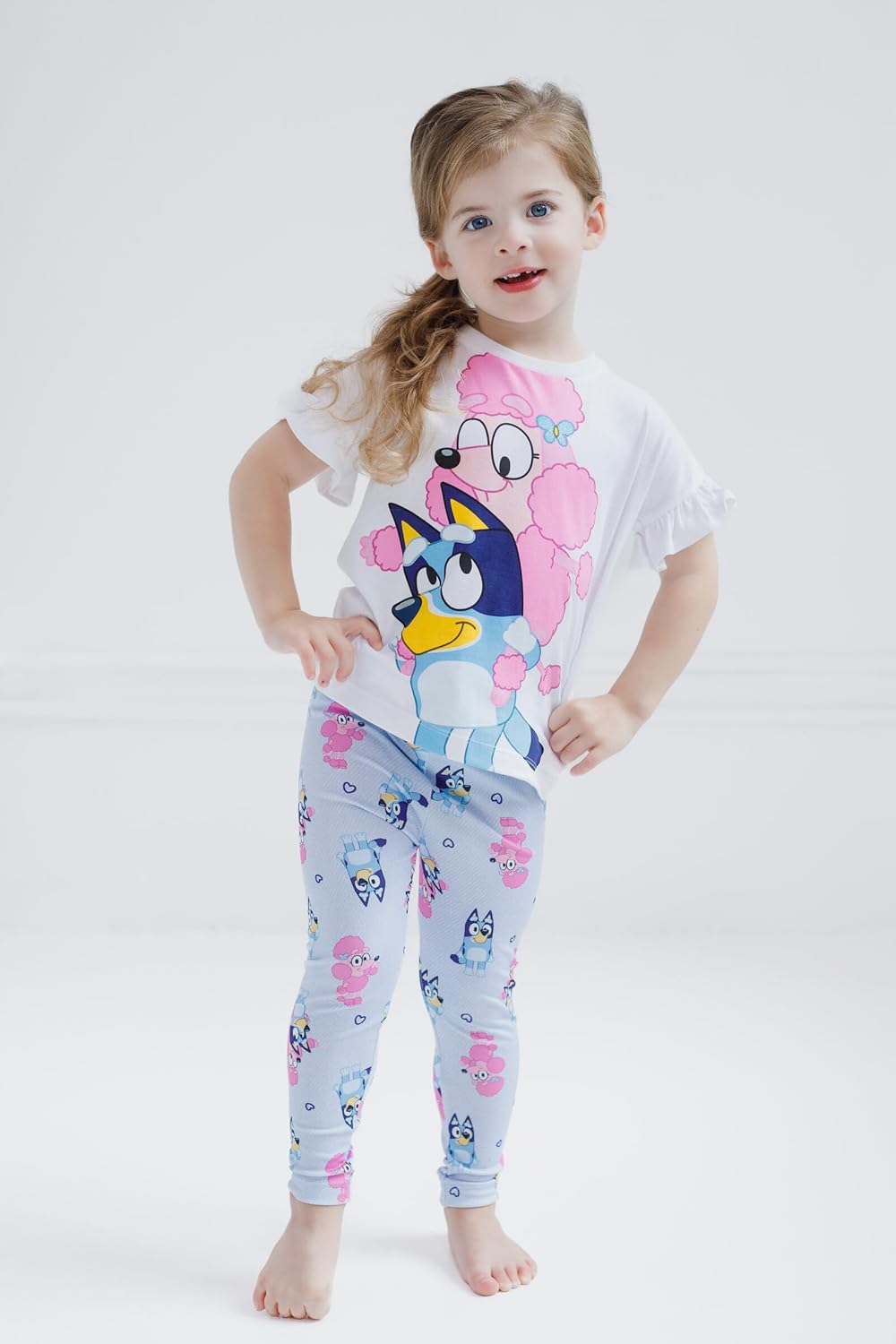Bluey Girls T-Shirt and Leggings Outfit Set Toddler to Big Kid Sizes (2T - 10-12) - Image 2