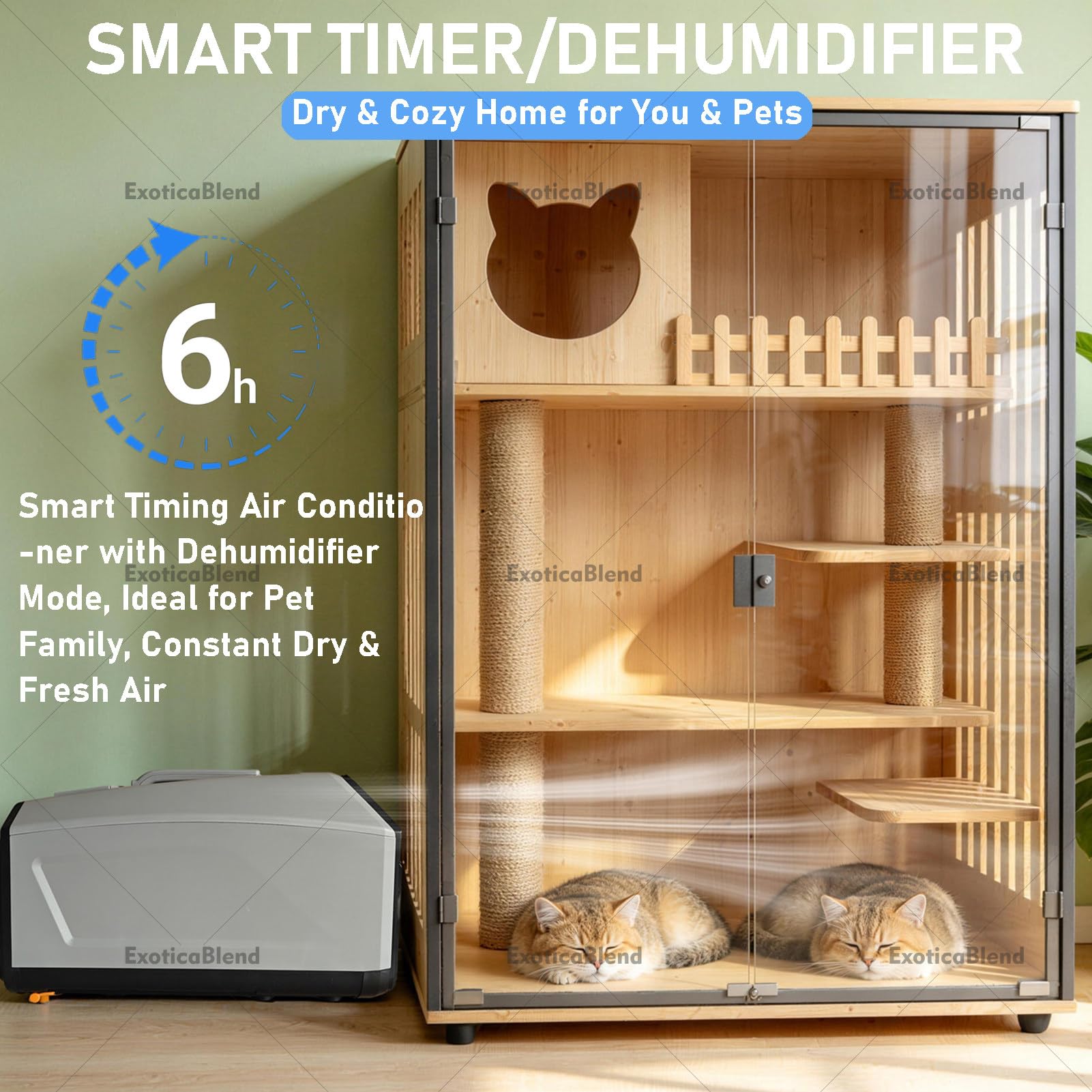 Condizionatore d'Aria per Esterni a Raffreddamento Rapido da 4500 BTU, Condizionatore d'Aria Portatile per Tenda, Raffreddamento, AC/DC 12V 24V, 3 velocità del Vento Green
