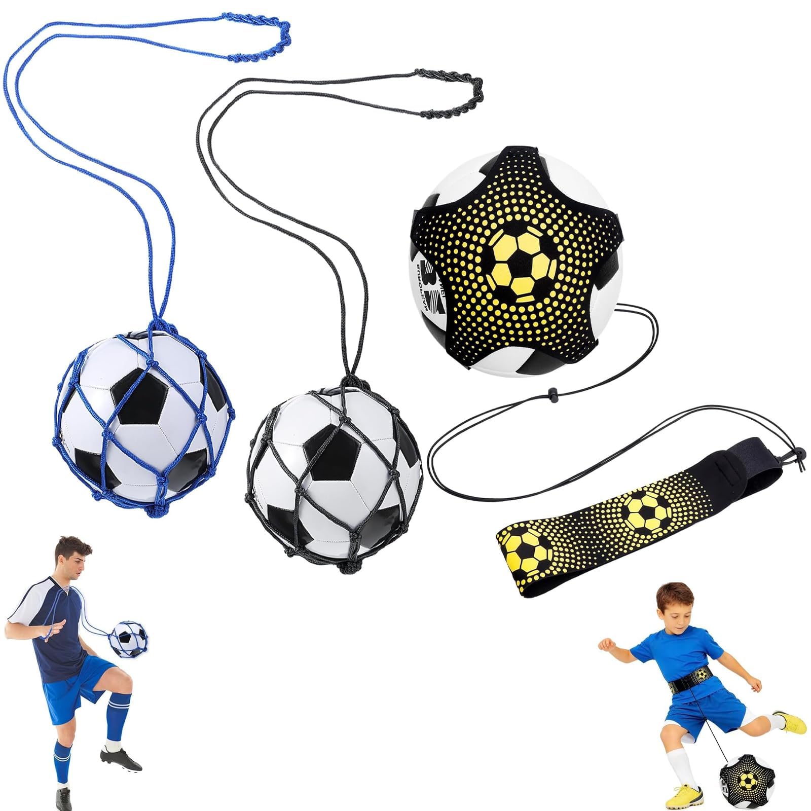 DXPETA Kick Trainer, Football Launcher, Football Trainer, Gifts for Boys, Football Training Equipment for Boys, Ball on String Practice Equipment for Solo Training Sessions ﻿