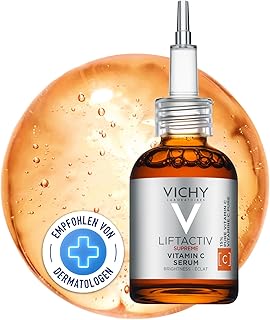 VICHY Antioxidatives Anti-Aging Serum für normale bis empfindliche Haut, Schützt vor oxidativem Stress, Mit purem Vitamin C, Vitamin E und Hyaluron, Ohne Duftstoffe, Liftactiv Vitamin C Serum, 15 ml