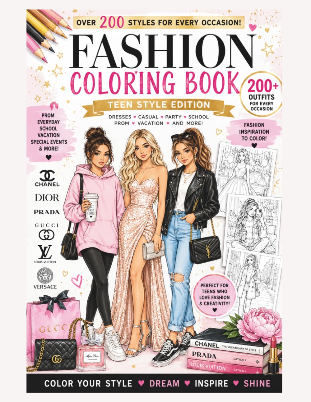 Fashion Teen Style - Coloring Book