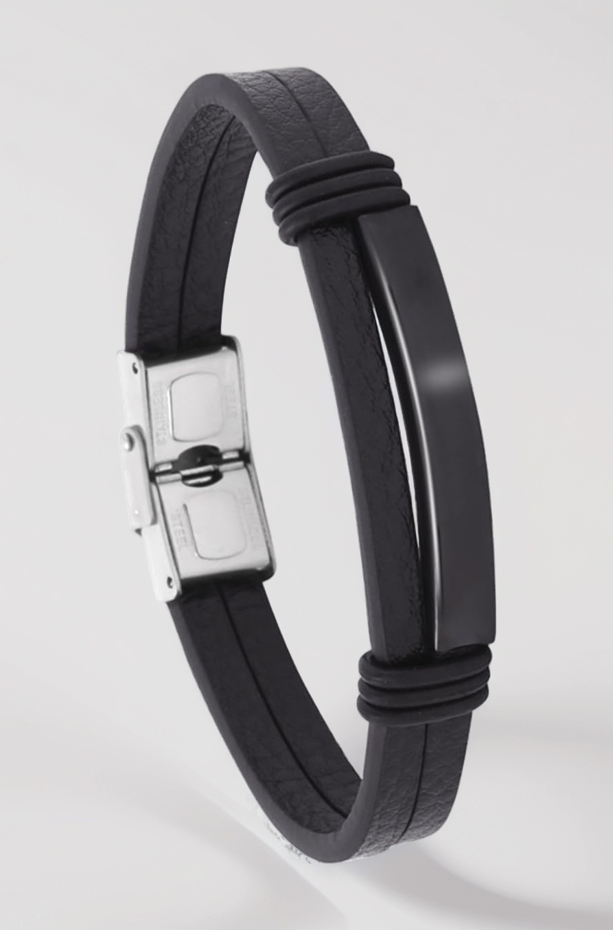 Bracelets for Kids | Leather Bracelet for Girls & Boys | Leather Silicon Wristband for Boys & Girls | Unisex Accessory Jewellery | Birthday Gift