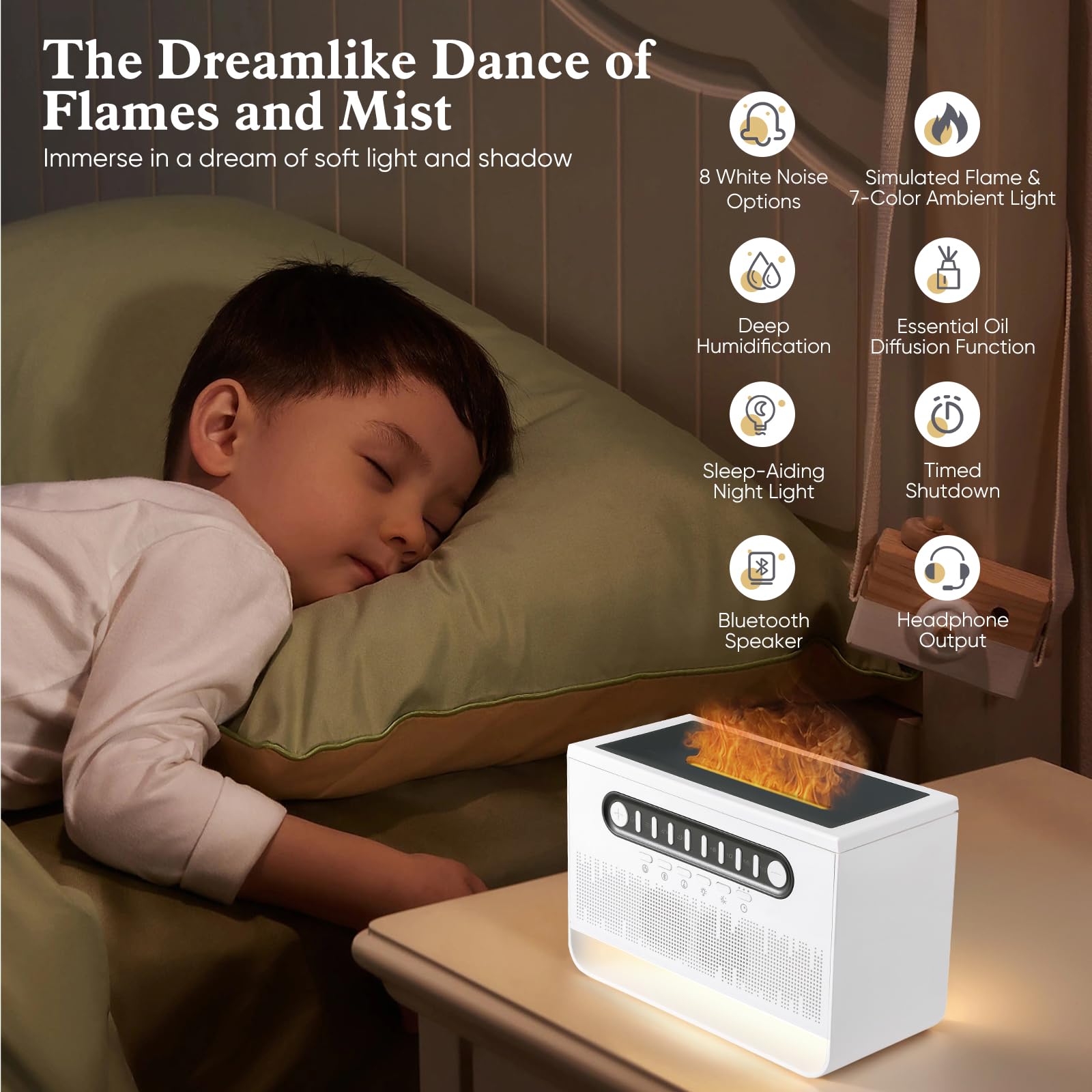 máquina de ruido blanco,humidificador de aire habitación
