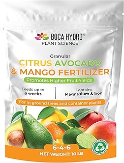 Granular Citrus Avocado and Mango Fertilizer 6-4-6 + 11.5% Calcium (10 Lb)