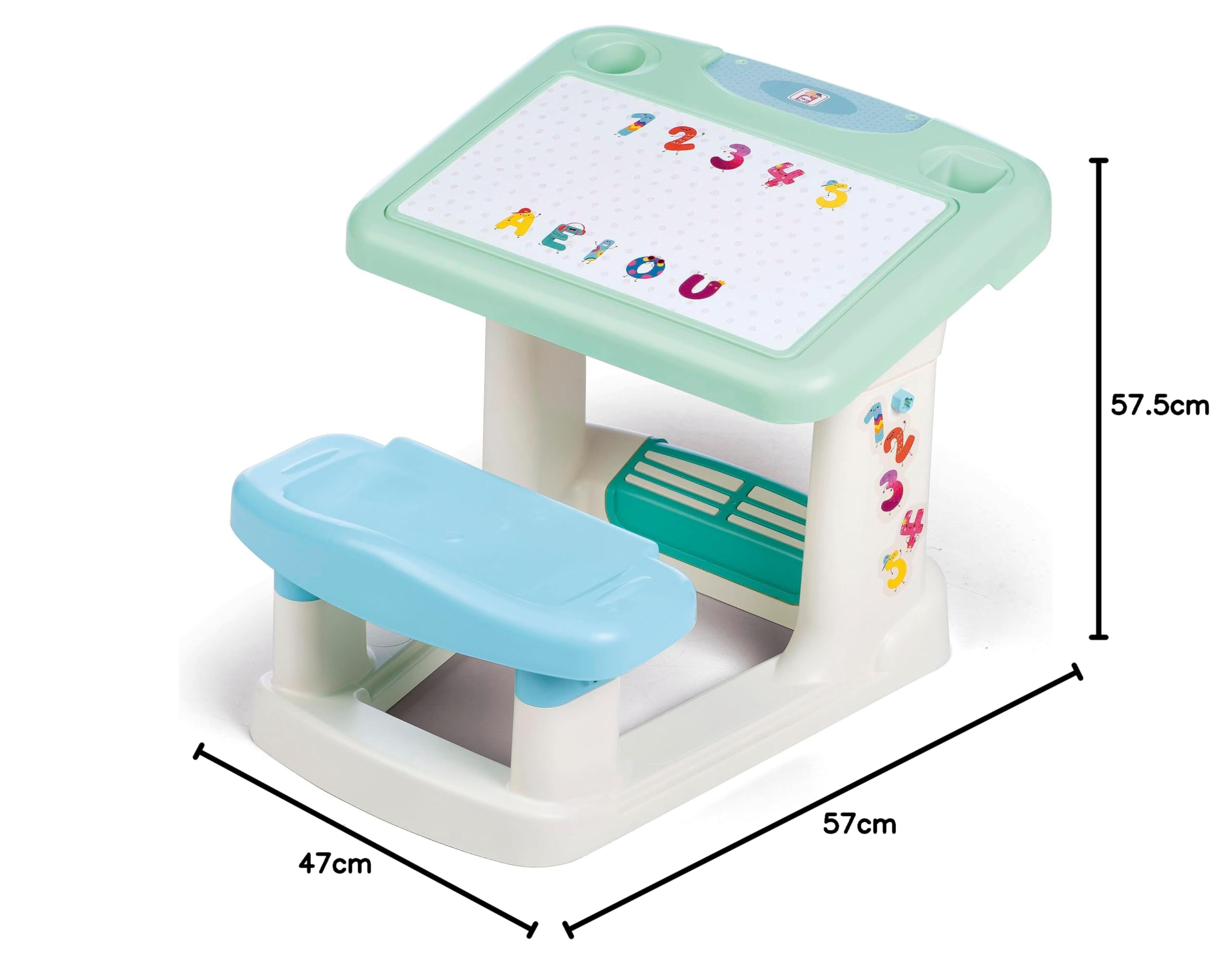 Chicos - Mi Primer Pupitre Activity Escritorio Infantil con Gran Superfície de Trabajo y Compartimentos para Guardar Objetos, A Partir de 24 Meses (51053)