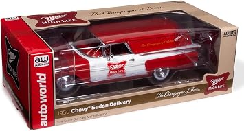 Auto World 1959 Chevrolet El Camino Sedan Delivery Truck Miller High Life 124 Scale Diecast Model