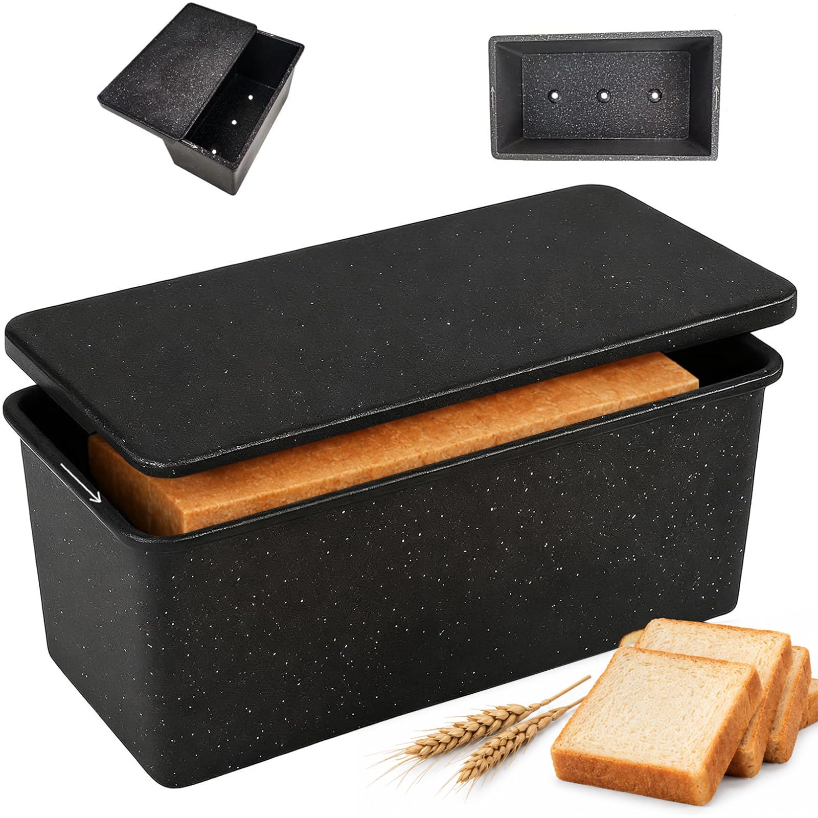 Cast Aluminum Pullman Loaf Pan with Lid