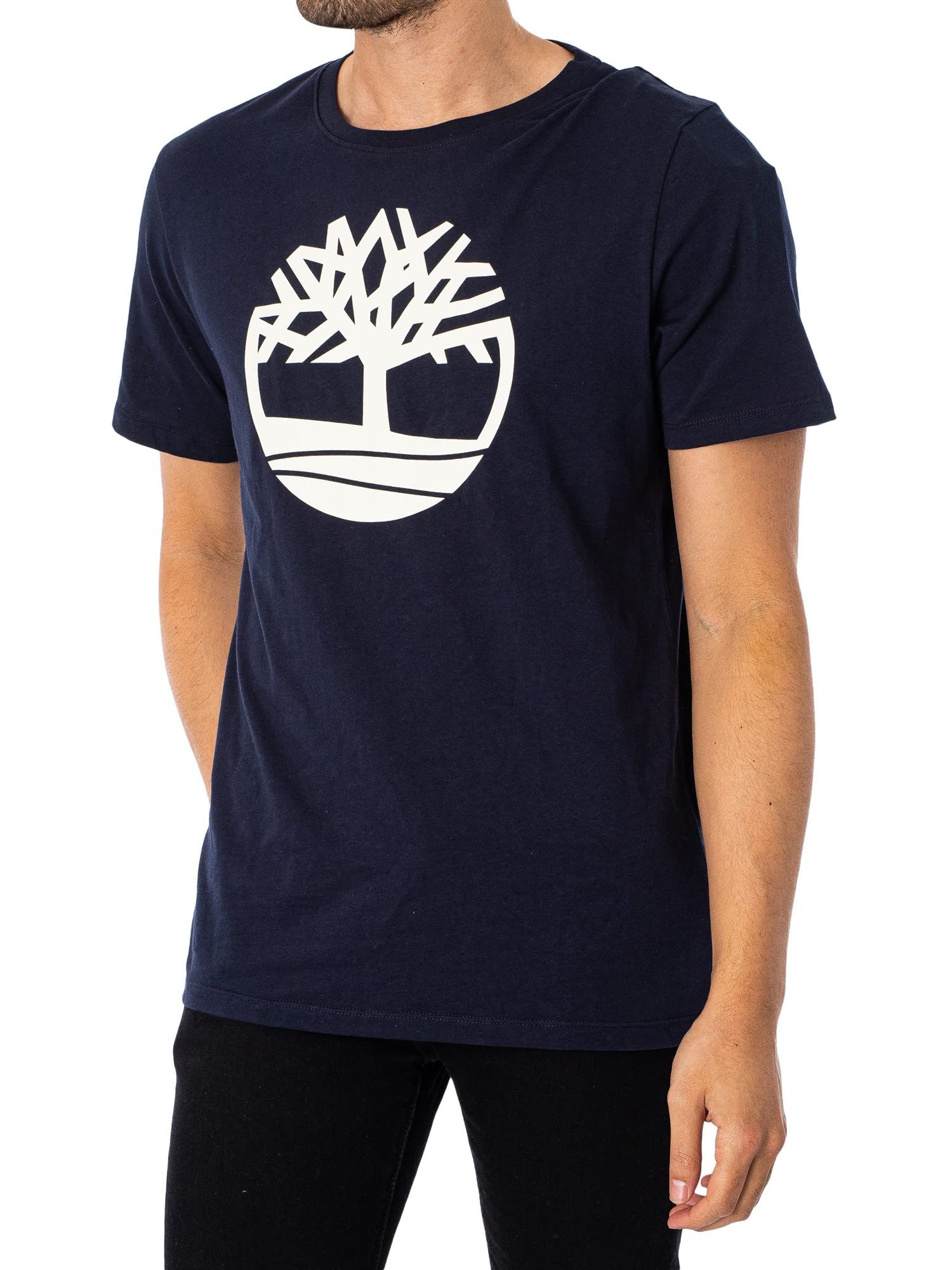 Timberland Herren Baum-Logo-T-Shirt, Black