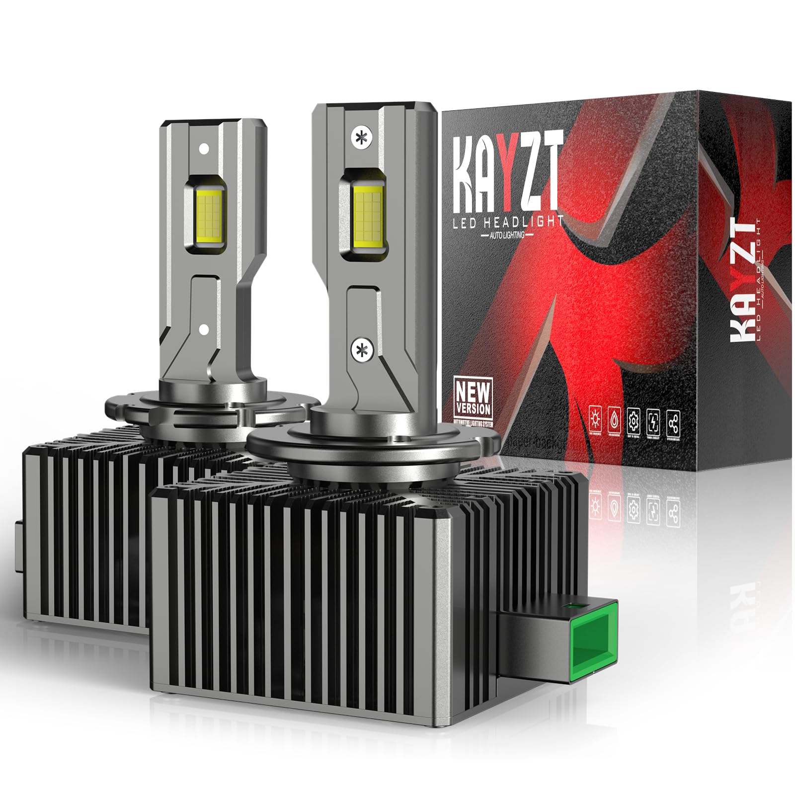 KAYZT D3S D3C D3R LED Headlight Bulbs 600% Brightness High Power