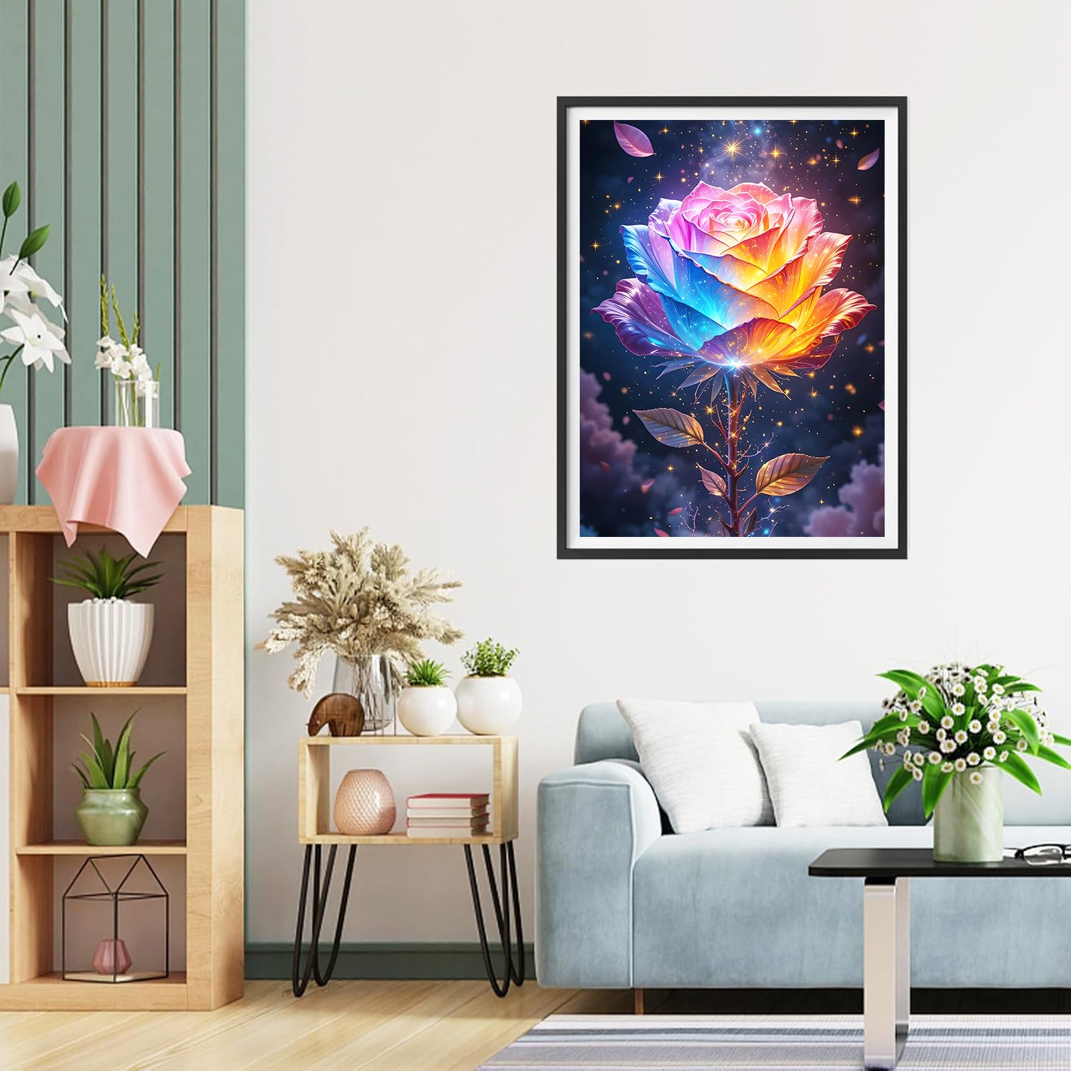 Kit Peinture Diamant 5D Fleurs De Coquelicot 30x40 Cm – DIY Complet Pour Adultes Et Débutants, Décoration Murale
