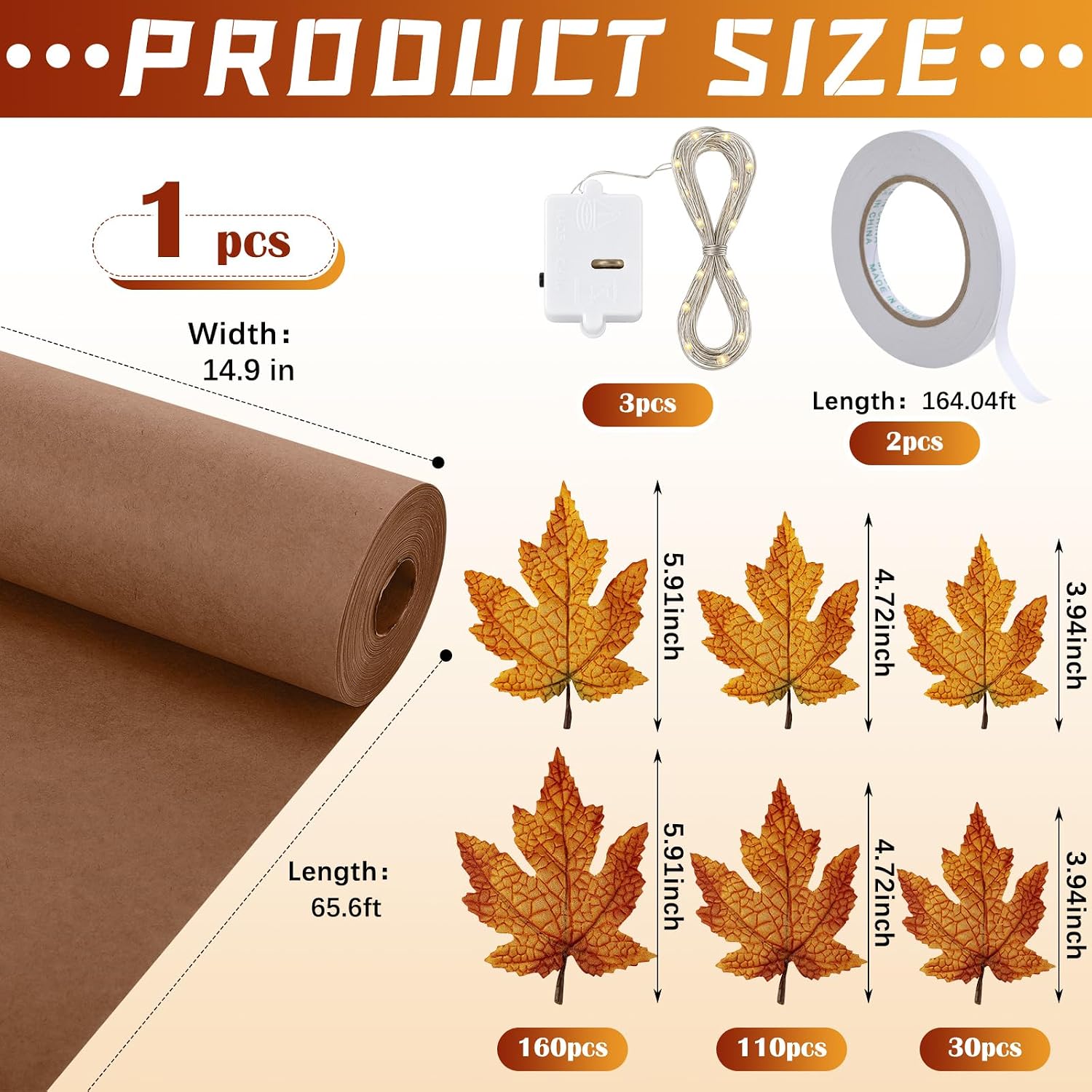 AmazingSpark 3D Fall Classroom Tree Bulletin Board Decor DIY Maple Tree Set