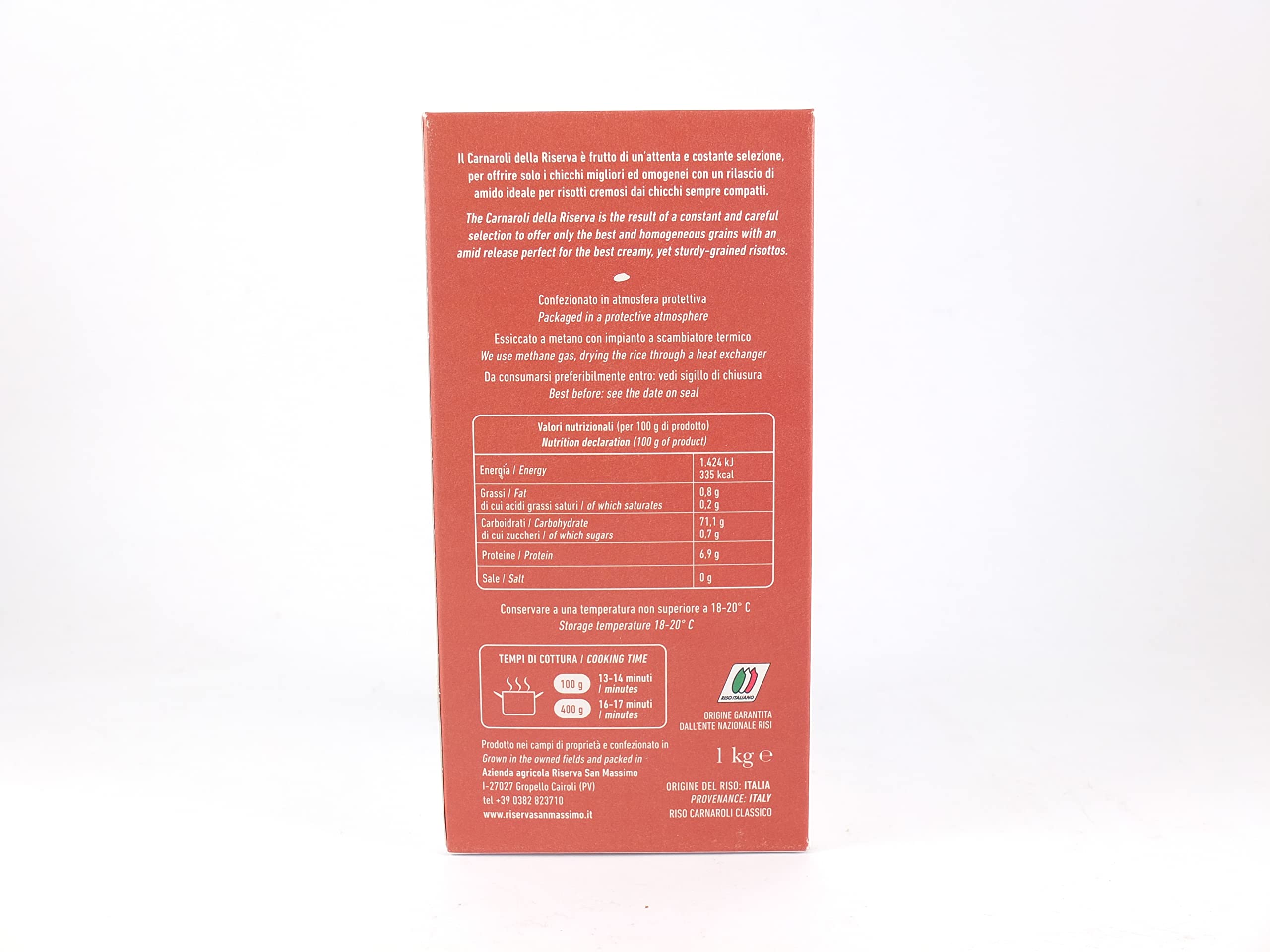 Riso Carnaroli Riserva San Massimo - 3 kg (3 confezioni da 1kg)