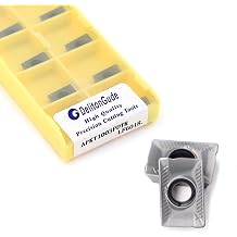 10pcs APKT1003PDTR CNC Lathe Indexable Solid Carbide Milling Turning Insert for The Finishing of Steel and Other Metal APKT1003PDTR LF6018