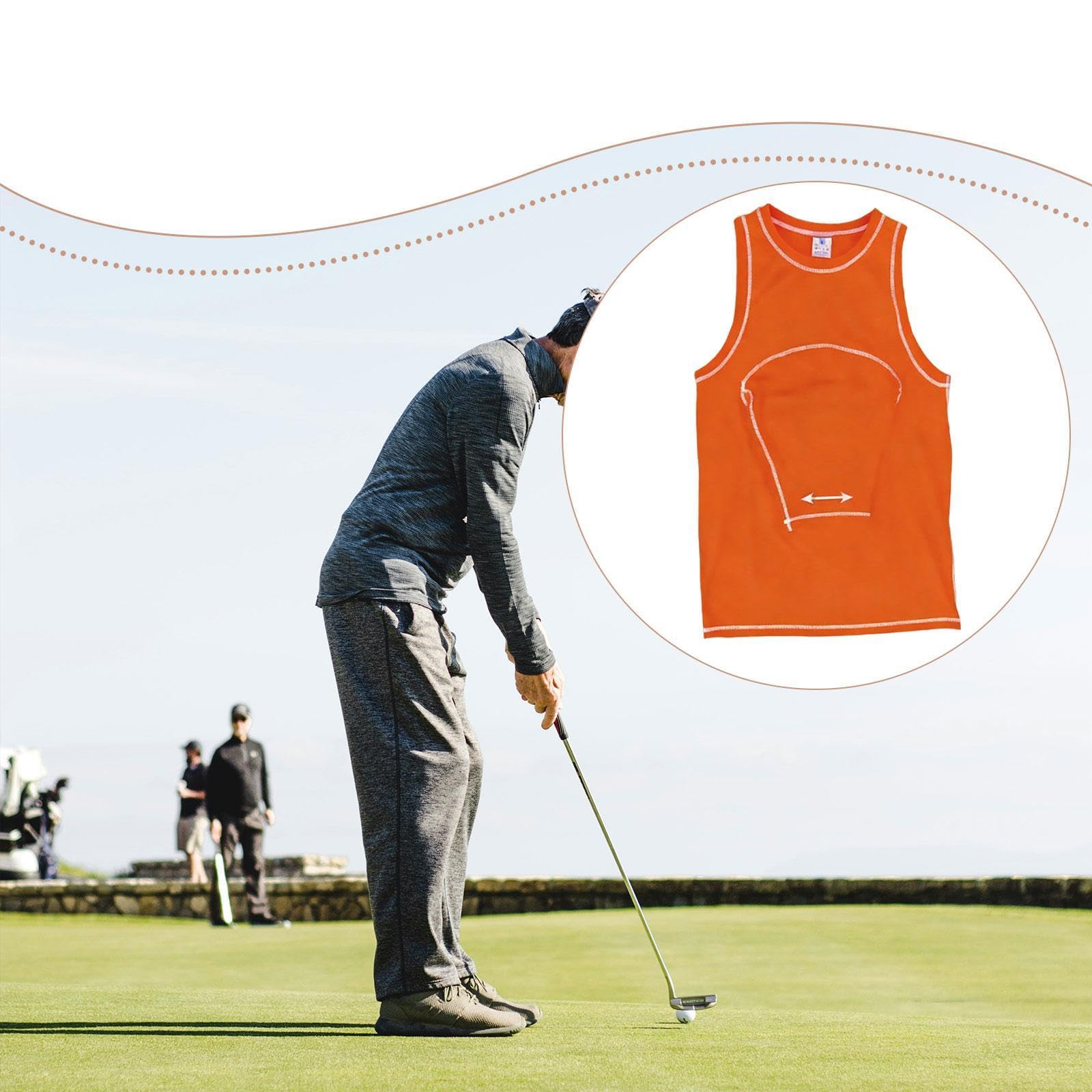 Golf Swing Train Vest Schwungtrainer Golf Weste Körperhaltungskorrektur Tragbare Trainingshilfe mit Atmungsaktiver Polyesterfaser Zur Optimierung des