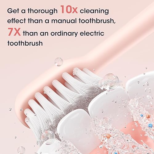 Miniatura 3 de Paquete de 8 cabezales de repuesto para cepillos de dientes eléctricos (4 Dupont + 4 toray) compatibles con Jimok, versión original original, dura