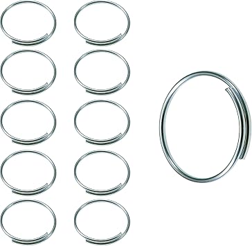 Lucky Line Easy Key Give-A-Way Key Ring, 1" Diameter, 1000 per Pack 7591000, Silver