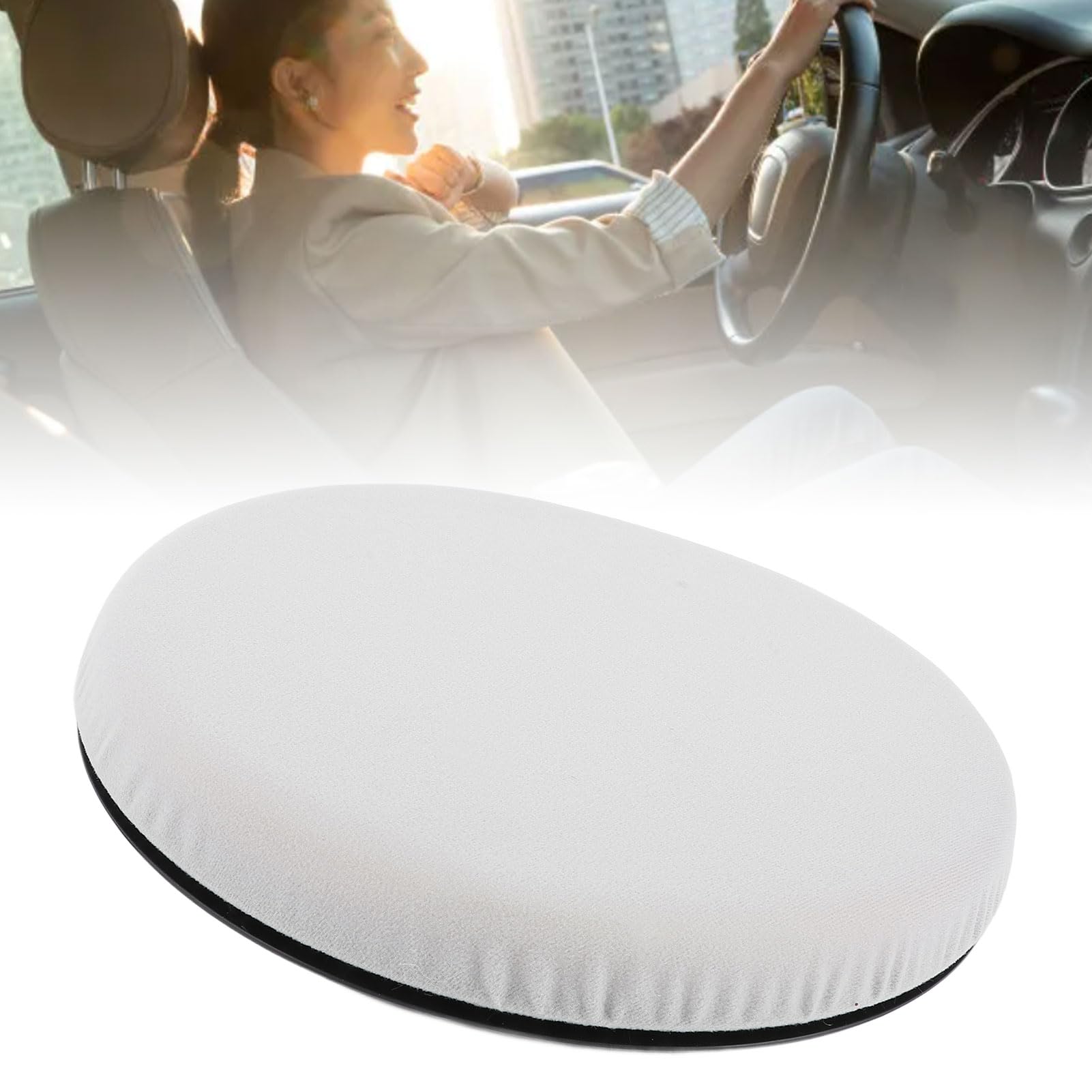 Cuscino di Sedile Girevole a 360 Gradi, Cuscino di Sedile Rotante per Assistenza per Sedia per Auto per la Sedia anziana in Memory Foam a Forma di Rotonda Morbida per Sedia di