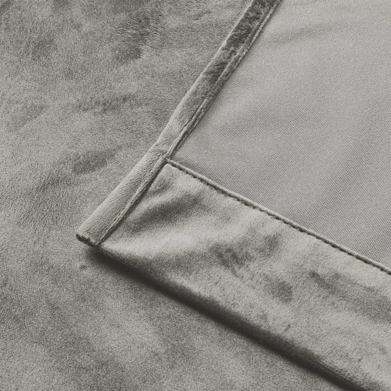 Verduisteringsgordijn fluweel zacht 140x245 cm taupe gordijn plooiband ondoorzichtig gordijn verduisterend U-band