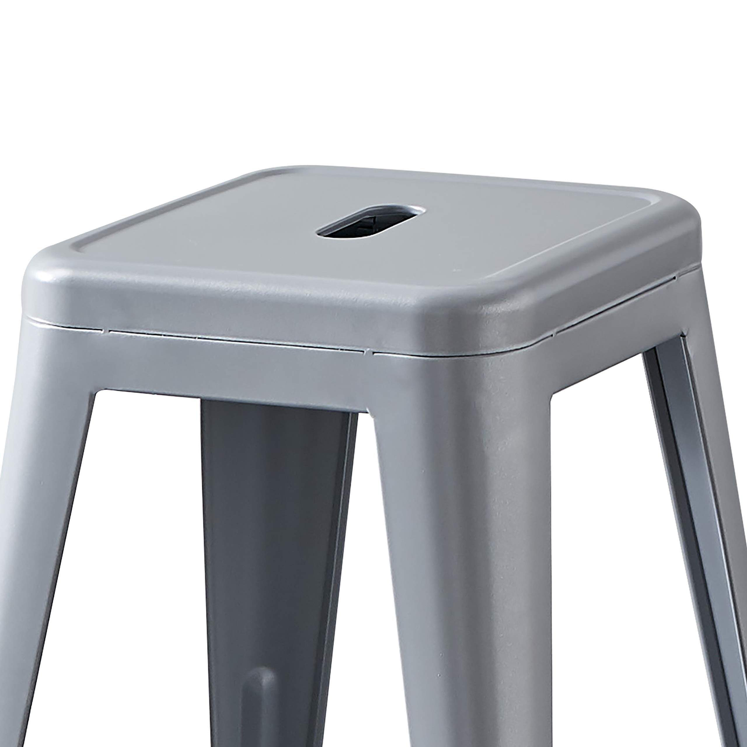 スチール製グレー バースツール Amazon｜Changjie Furniture 24インチ バースツール カウンター高さ