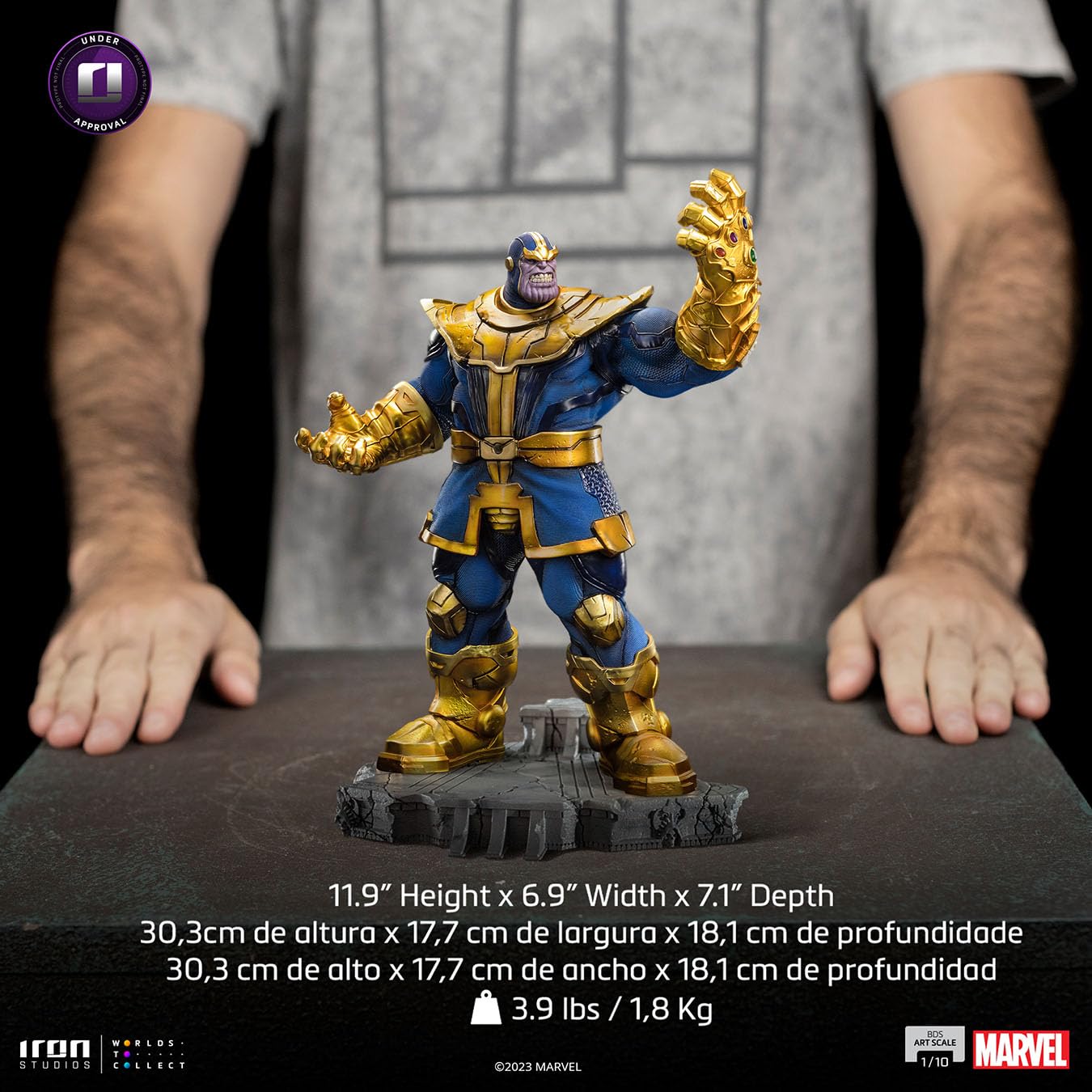 MARVEL THANOS サノス iron studios 1/10 Thanos 1:10 Scale Statue by Iron Studios | Sideshow Collectibles