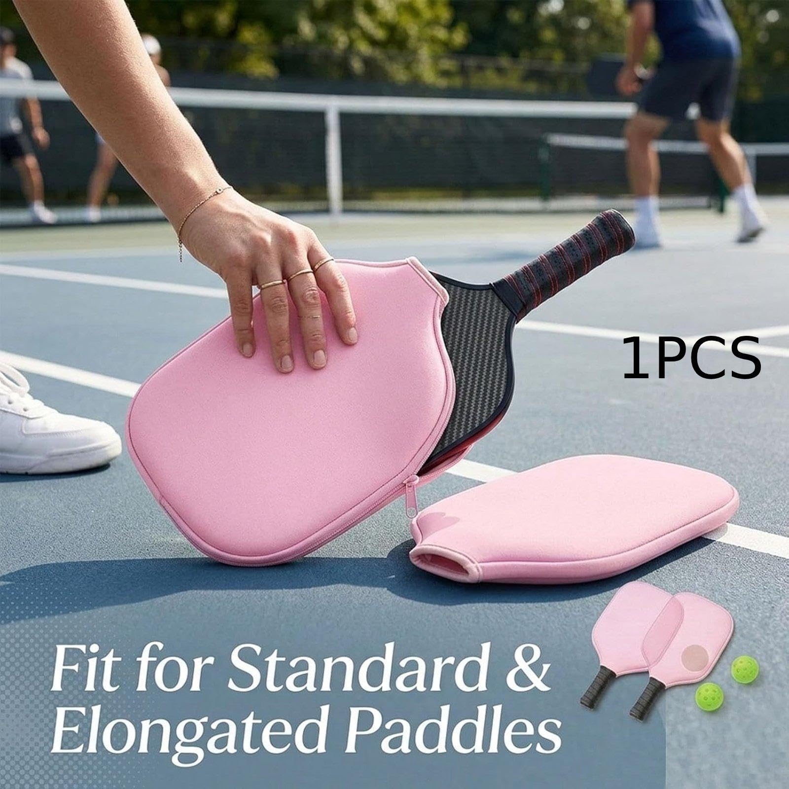2 Piezas Funda de Pala de Pickleball Estuche Portátil Protector con Cremallera Neopreno Impermeable Y Protege contra Polvo Adecuado para