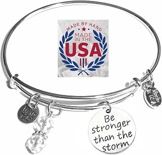 Hidden Hollow Beads Women's Expandable Charm Bangle Bracelet Handmade USA Stainless Steel Wire Adjustable Gift Jewelry