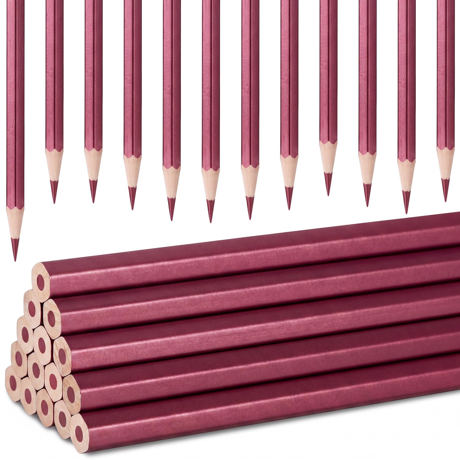 Gersoniel 24 Pack Silver Welders Pencil, Metallic Marking Pencil — Amazon image 10