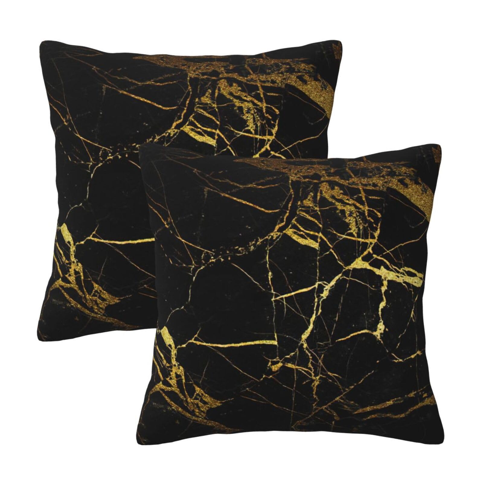 RRhgipp Black Marble Throw Pillow Cases Decorative Cushion Covers Couch Bed Sofa Decoration Xmas Gifts Bed