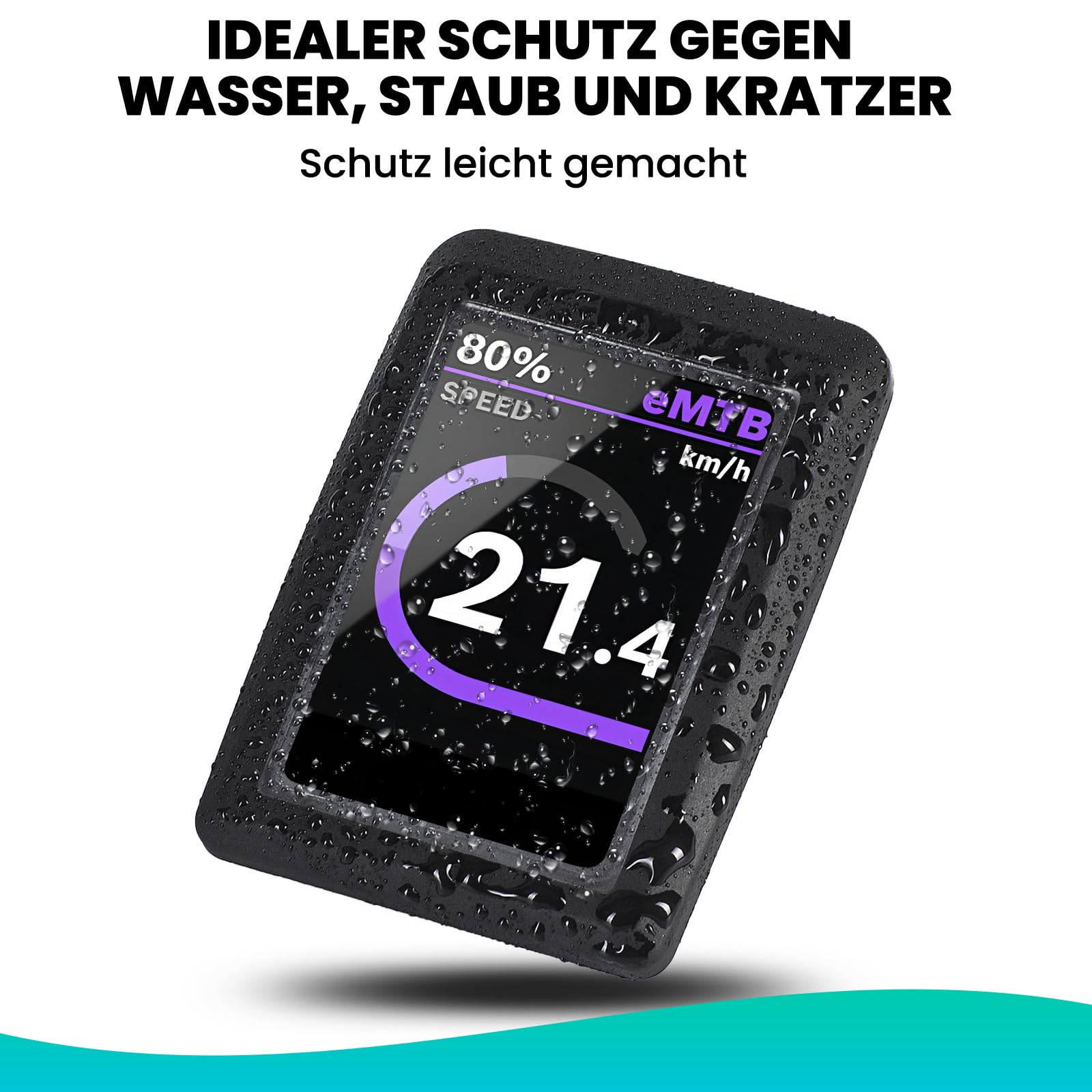 Besudo Housse De Protection Pour Écran Bosch Kiox 300 – Étui TPE + Film PC, Anti-Eau, Anti-Poussière, Pour Vélo Électrique