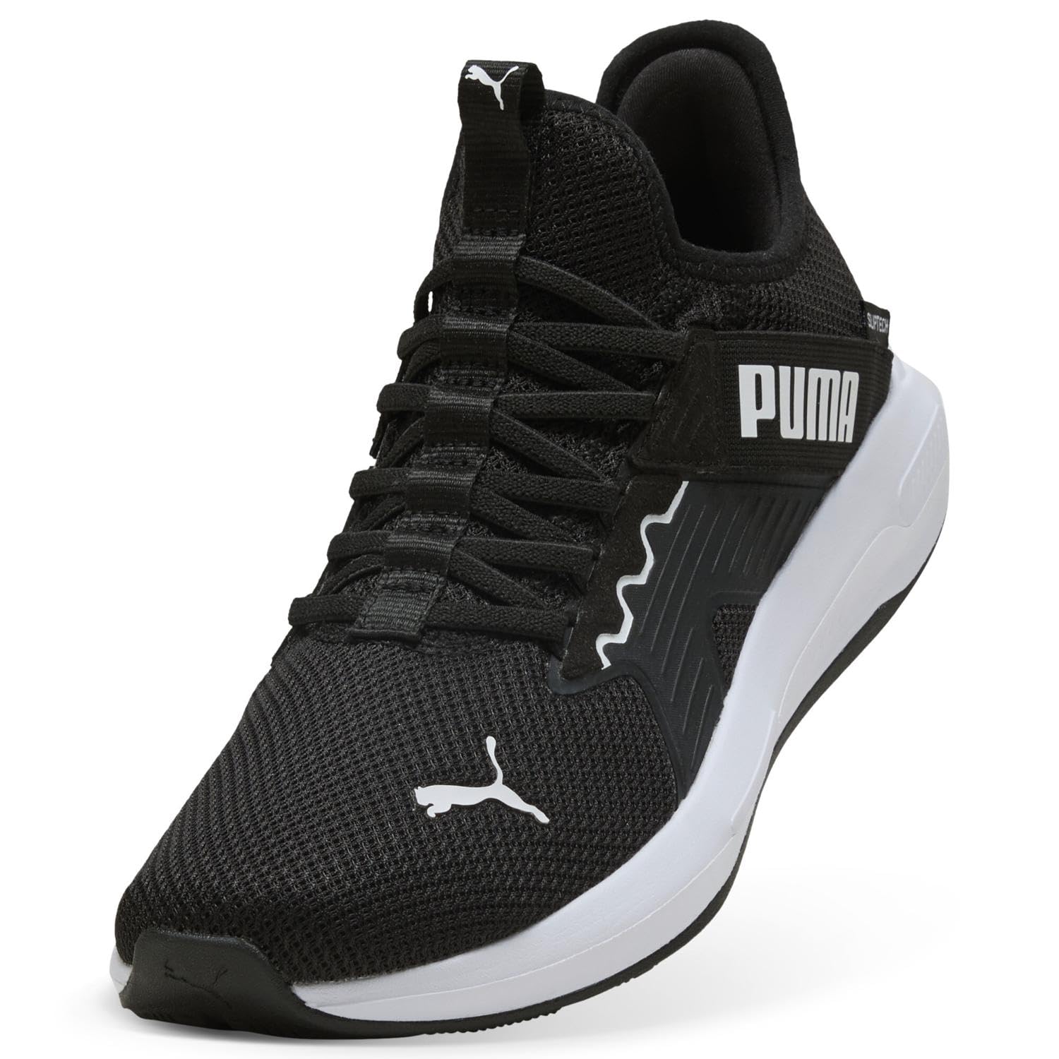 PUMA SOFTRIDE ENZO 5 Slip Tech Straßenlaufschuh, Unisex, Schwarz, Weiß, Schwarz, 9.5 UK – Ansicht 4