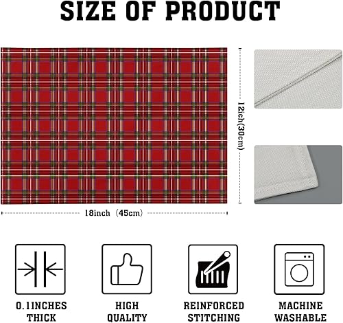 Miniatura 12 de Juego de 4 manteles individuales de arpillera con hojas de otoño, 12 x 18 pulgadas, calabazas de acuarela, Acción de Gracias, decoración de otoño